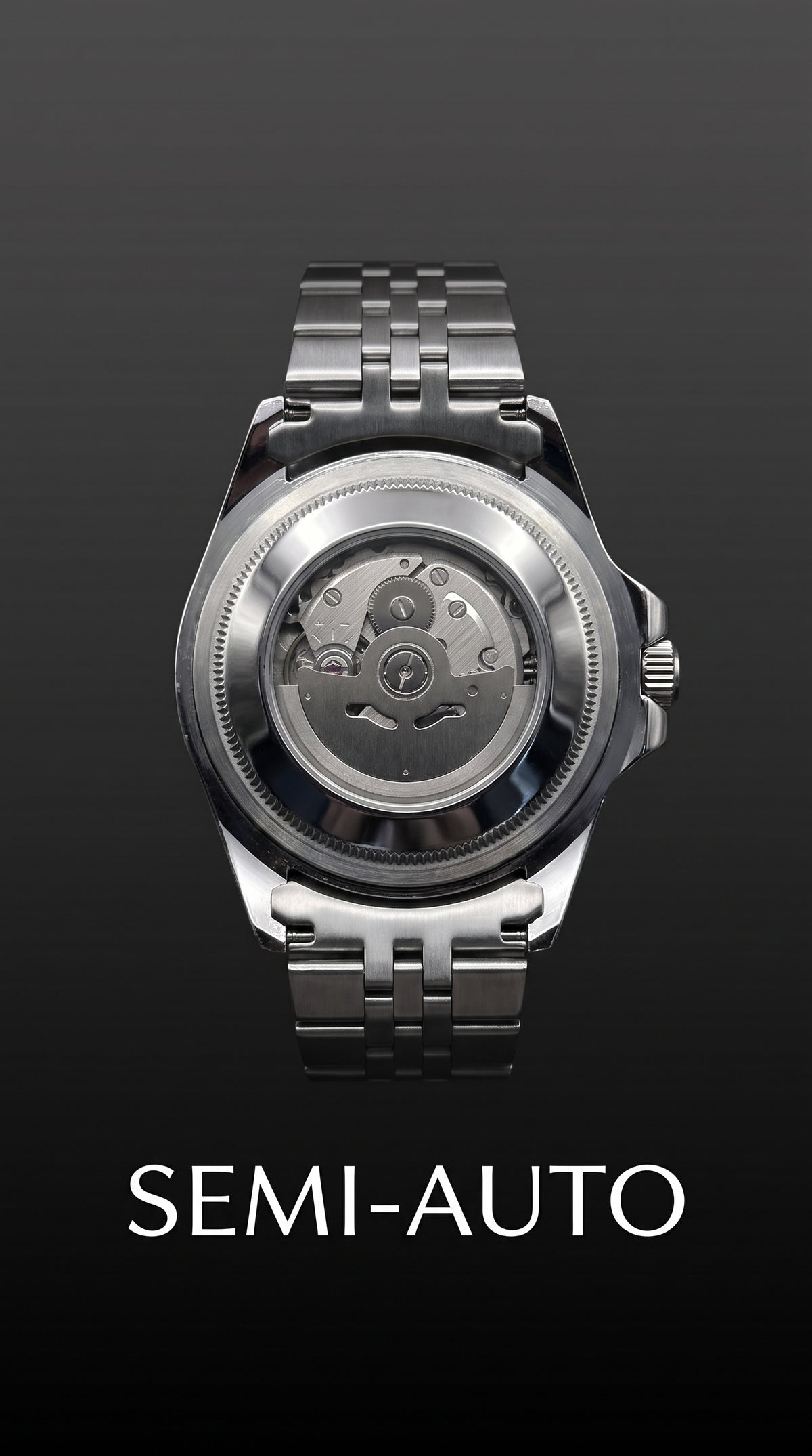 Classic Dual-Tone Men's Analog Wrist Watch – Gold & Silver Steel Bracelet with Date Window