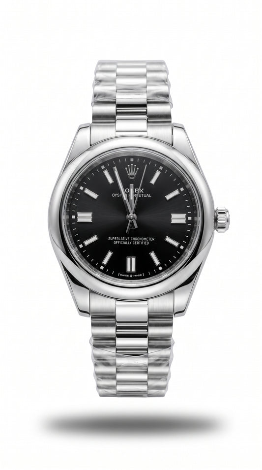 Rlx Semi-Automatic Date Watch with Steel Bracelet – Men’s
