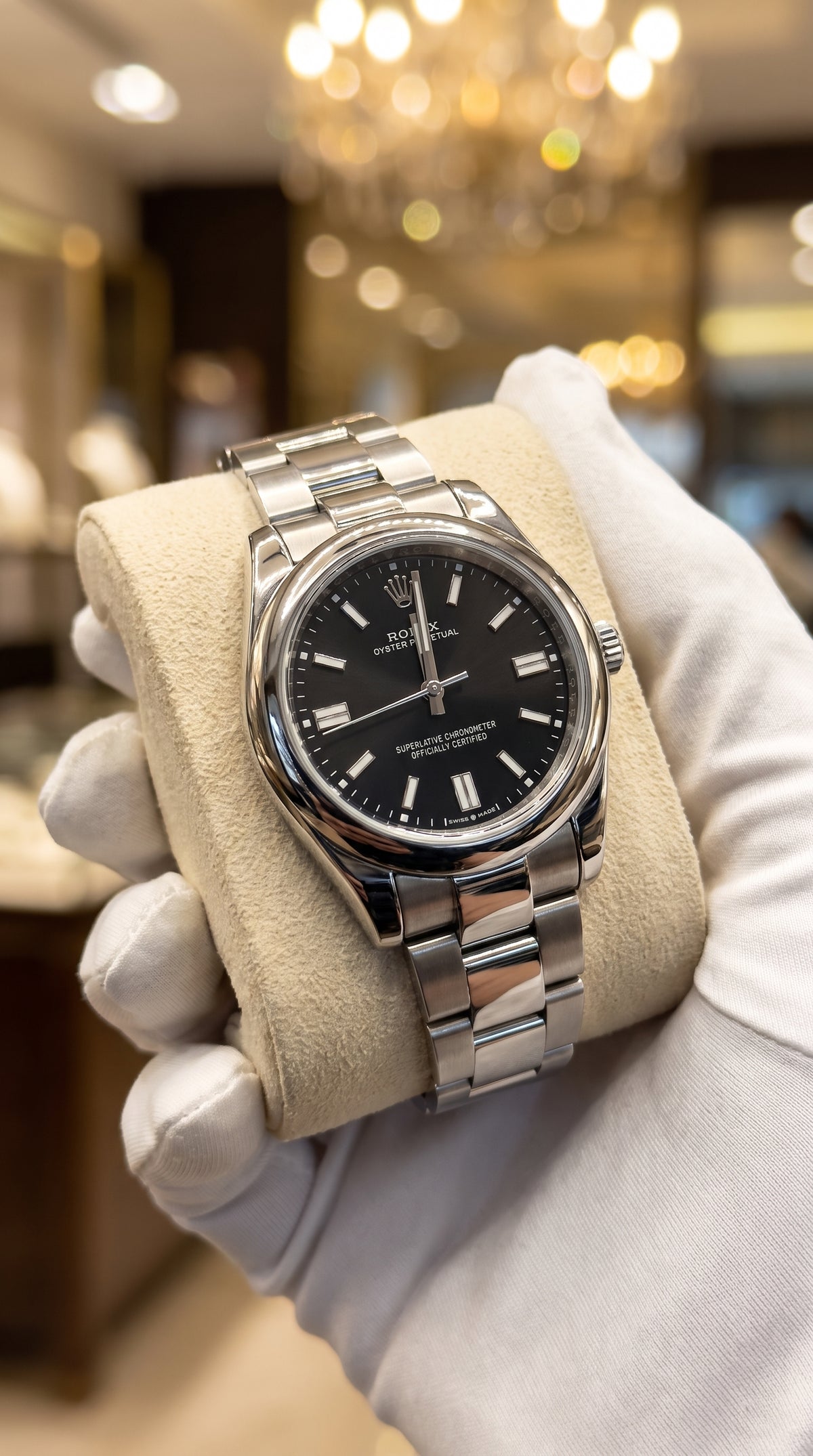 Rlx Semi-Automatic Date Watch with Steel Bracelet – Men’s