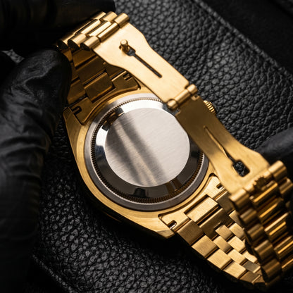 Trizo Men's Gold Watch – Red & Blue Pepsi Bezel, Black Dial | Trizolifestyle