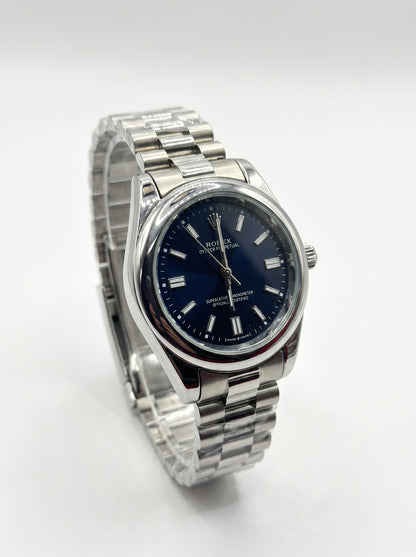 Rlx Semi-Automatic Date Watch with Steel Bracelet – Men’s