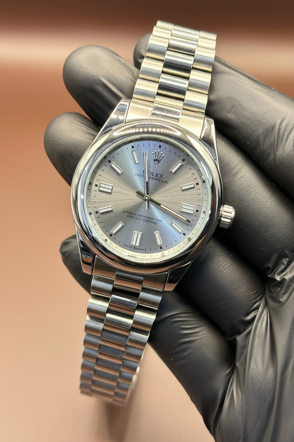 Rlx Semi-Automatic Date Watch with Steel Bracelet – Men’s