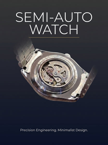 Rlx Semi-Automatic Date Watch with Steel Bracelet – Men’s