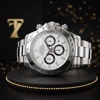 Trizo Men's Silver Watch – White Dial, Steel Bracelet | Trizolifestyle