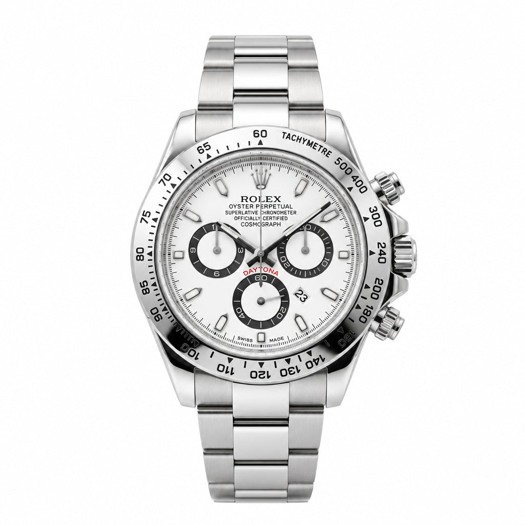 Trizo Men's Silver Watch – White Dial, Steel Bracelet | Trizolifestyle