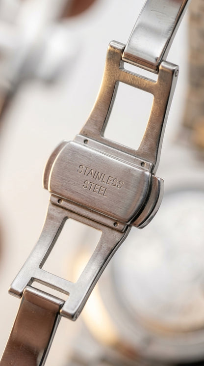 PP Nautilus Date-just Watch With Chain Butterfly Lock