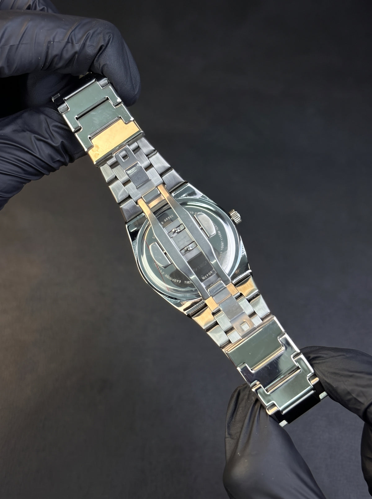 Trizo PRX-Style Men's Watch – Stainless Steel Chain Bracelet with Butterfly Lock